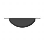 ARMOR YR-6201 Black Castor Dish with Deep Recess for 4'' Castors