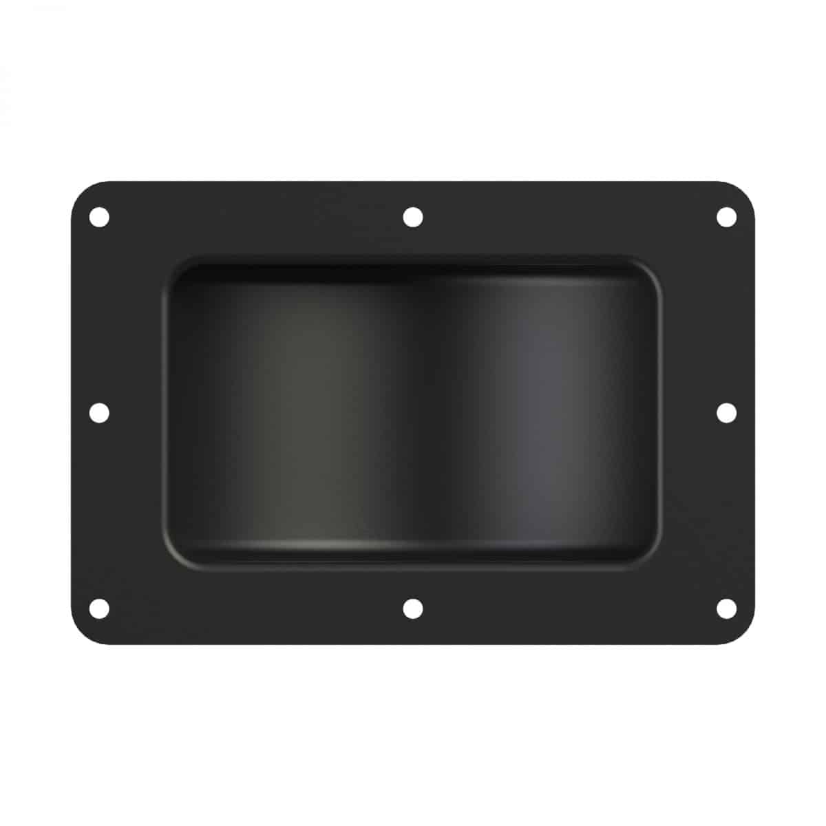 ARMOR YR-6201 Black Castor Dish with Deep Recess for 4'' Castors