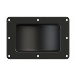 ARMOR YR-6201 Black Castor Dish with Deep Recess for 4'' Castors