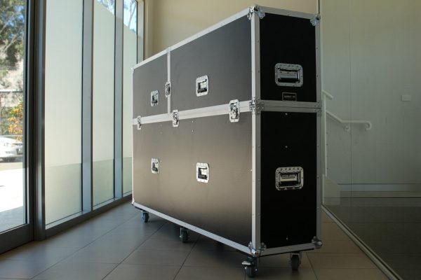 Custom TV Road Case Clamshell Style