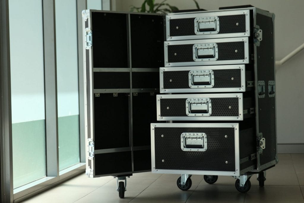 drawer case with door pocket