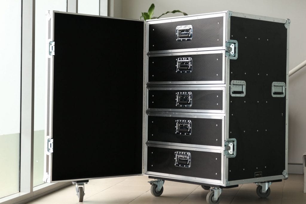 3U rack drawer road case