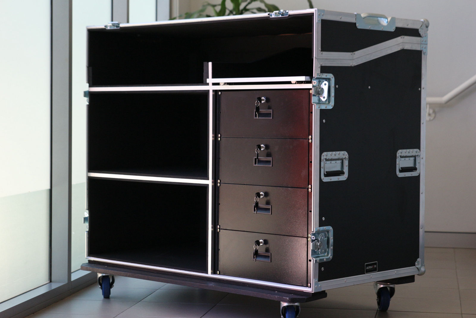 AV Workstation Road Case for Arden Armor Road Cases