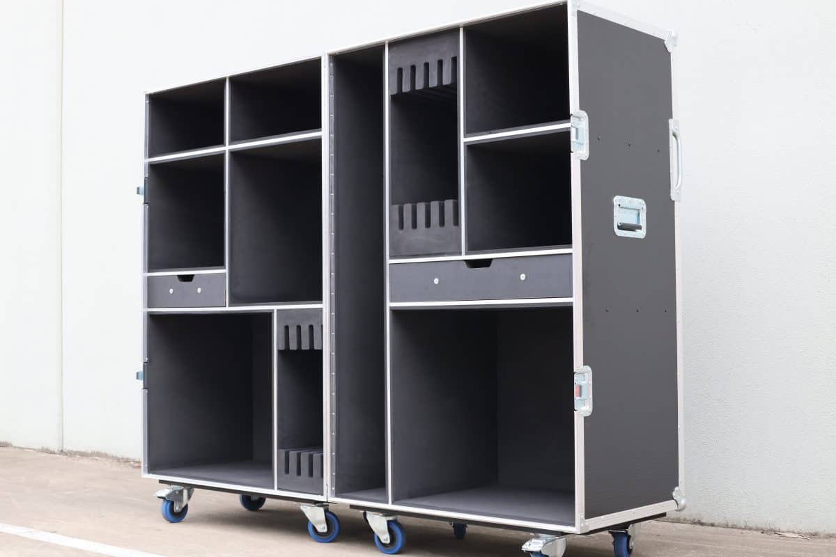 Road Case for Drum Kit-Red Rock