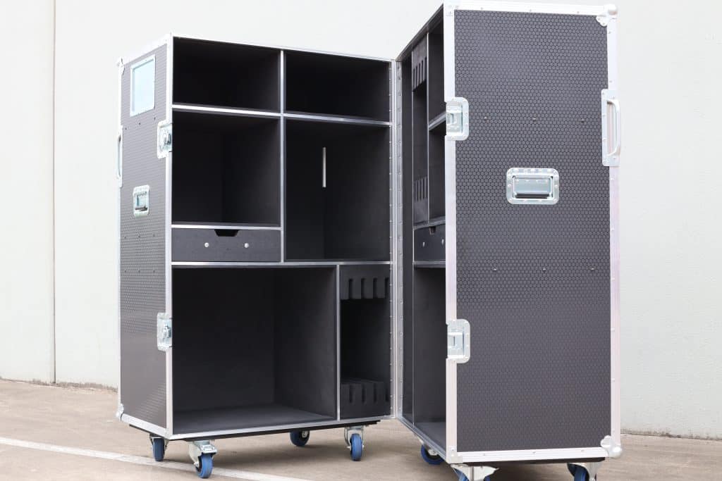 Road Case for Drum Kit-Red Rock