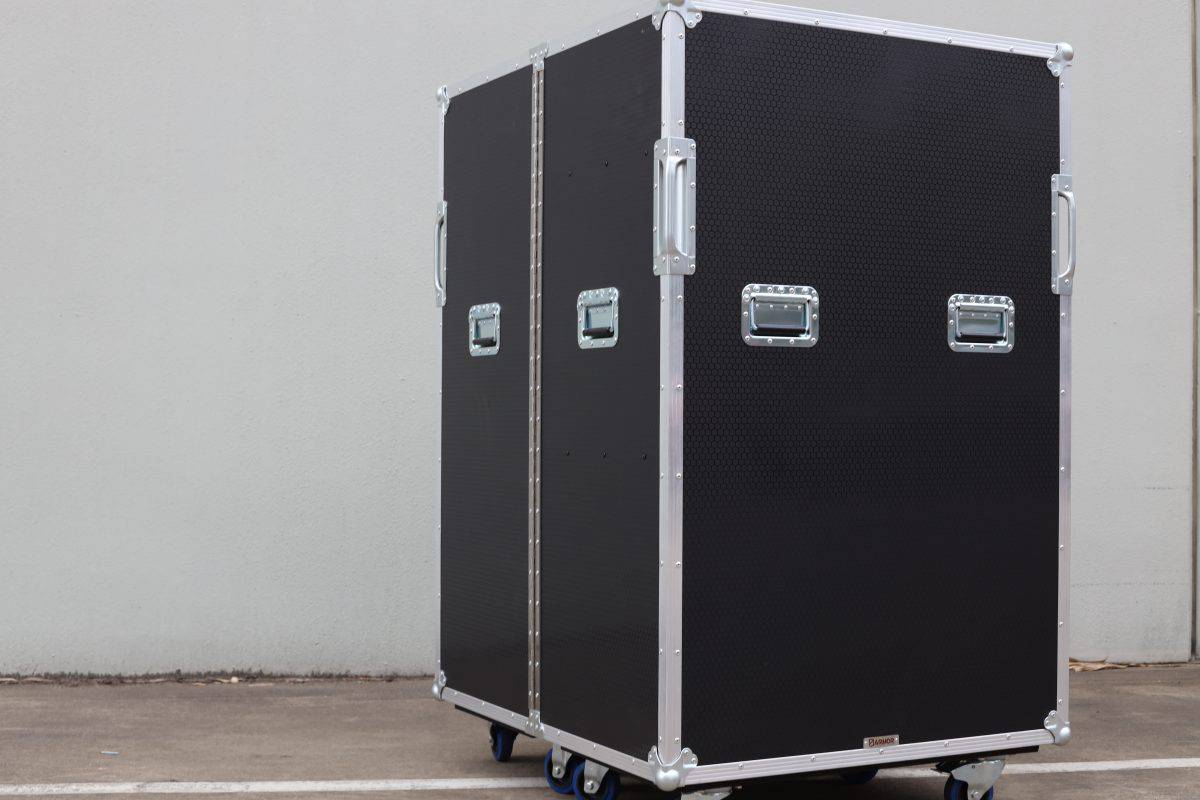 Road Case for Drum Kit-Red Rock
