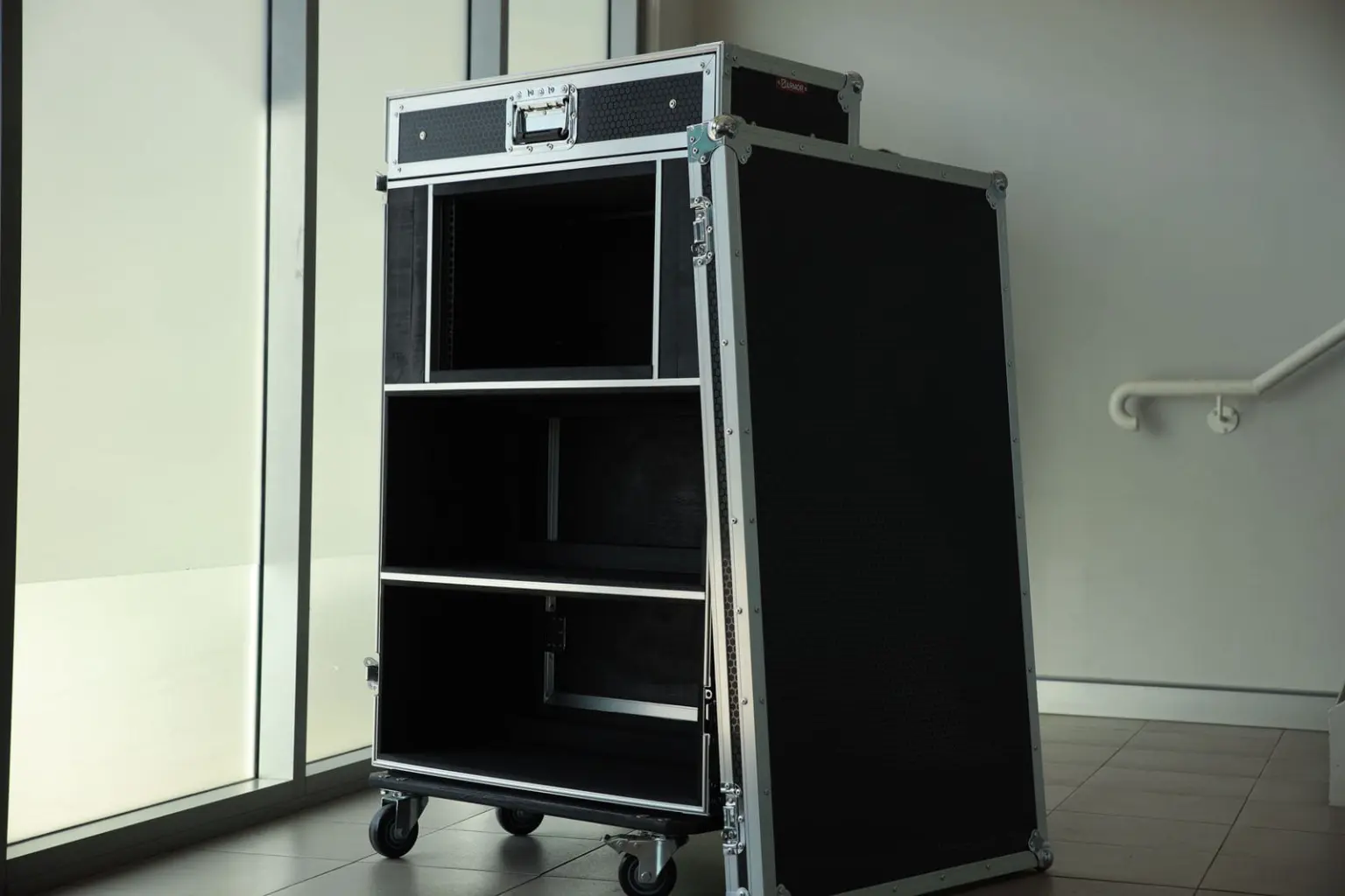 custom amp head road case with drawer and rack Armor Road Cases