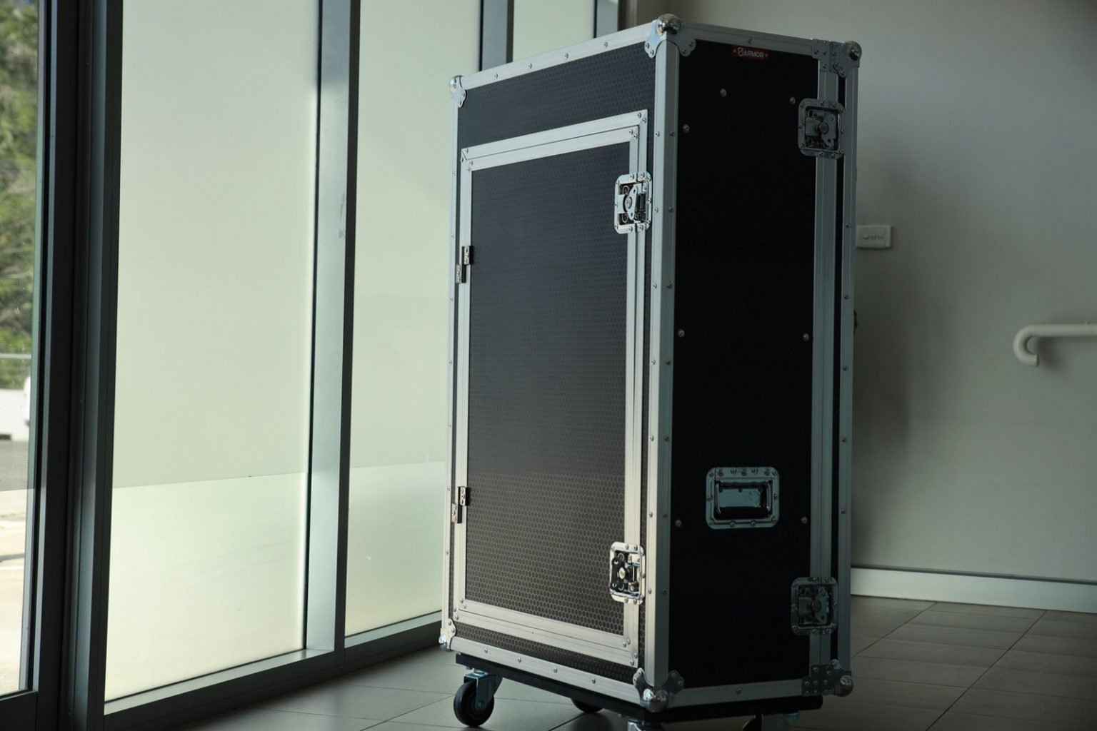 custom amp head road case with drawer and rack Armor Road Cases