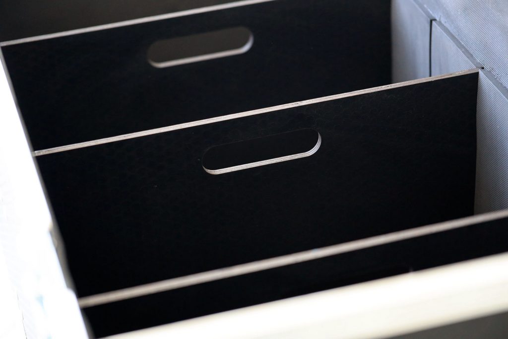 cable packer case with tray