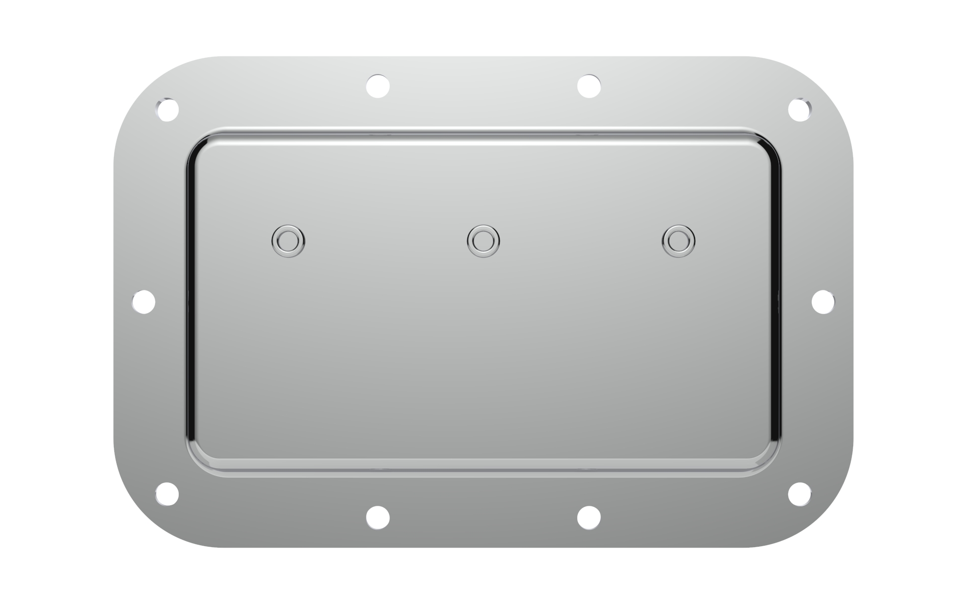 ARMOR H1101C Road Case Hardware Medium Recessed Flip Handle Chrome