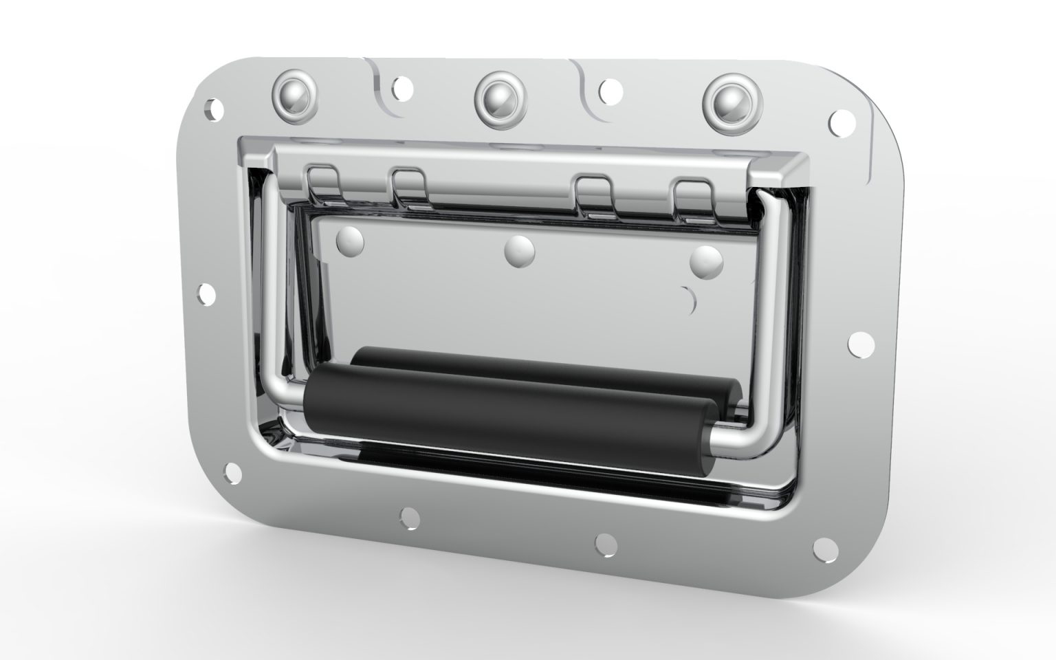 ARMOR H1101C Road Case Hardware Medium Recessed Flip Handle Chrome