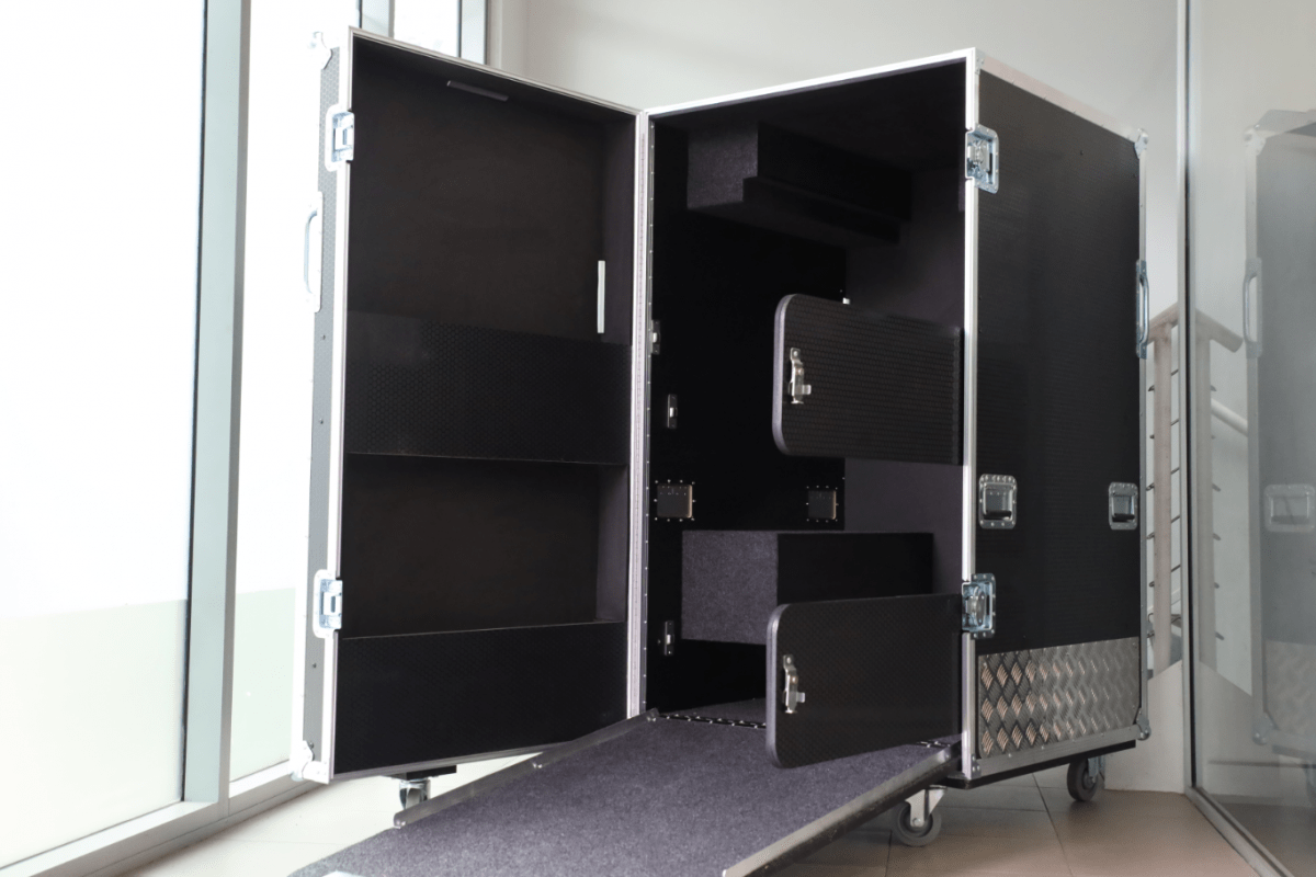 Improved transport case for medical device AK-98 - baxter