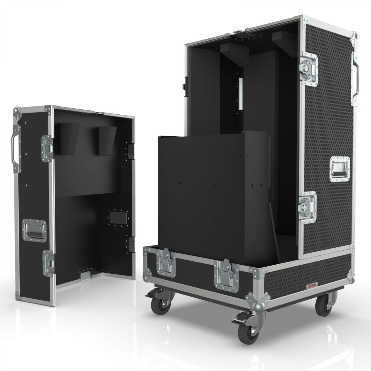 Split Lid- Road Case for dBTechnologies VIO L208 Line Array Speaker System 4in1 Rigged