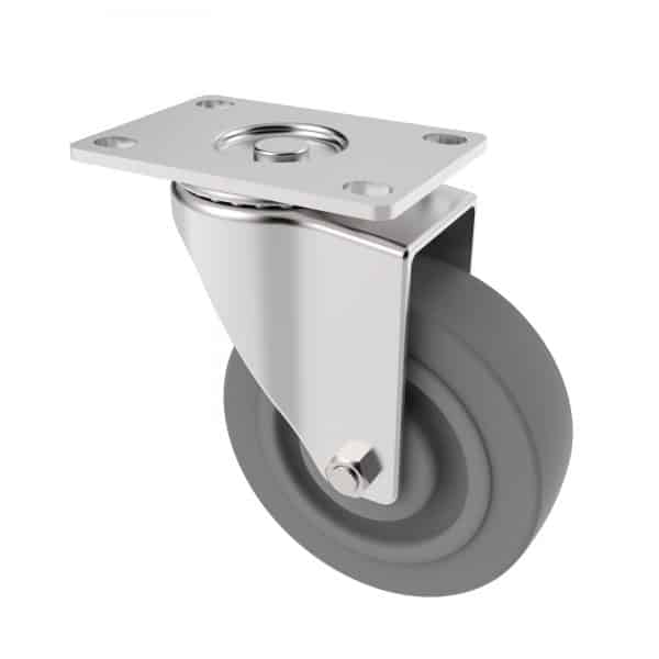 CARJET 3B 100mm-4″ Braked Rubber Swivel Castor