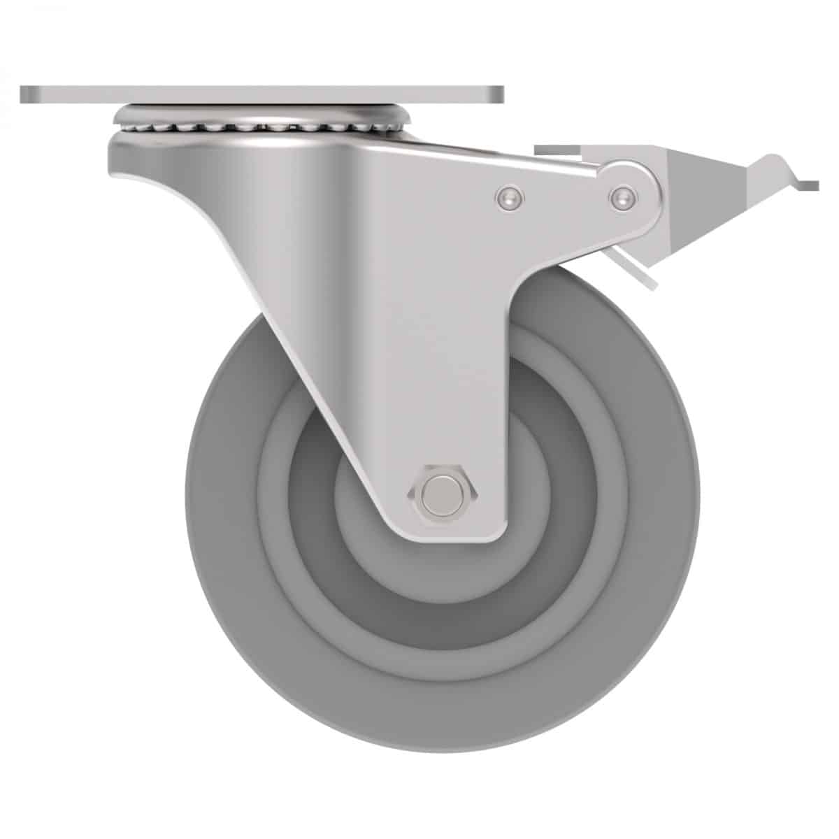 Carjet 3B 100Mm-4″ Braked Rubber Swivel Castor