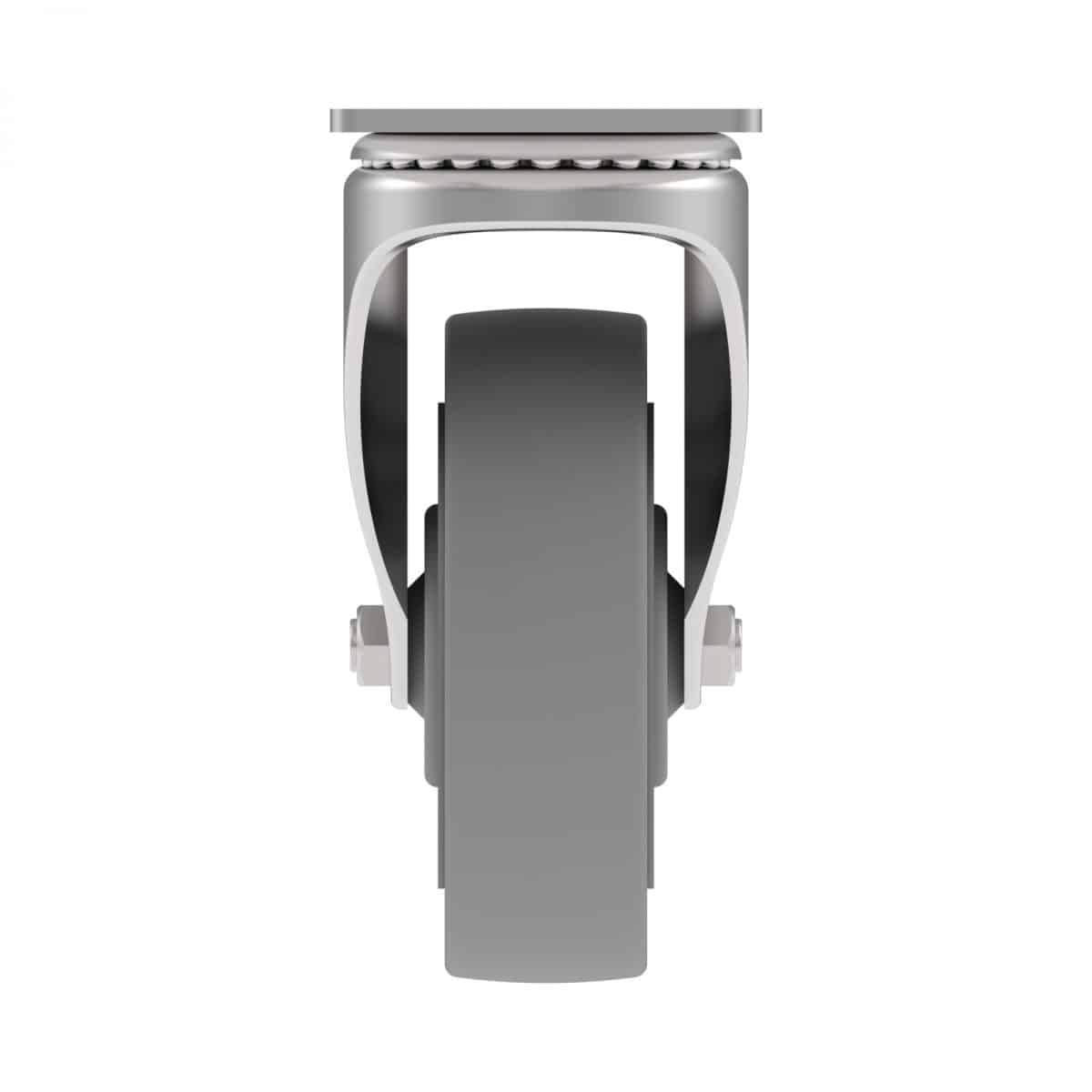 CARJET 3B 100mm-4″ Braked Rubber Swivel Castor