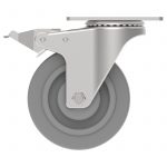 Carjet 3B 100Mm-4″ Braked Rubber Swivel Castor