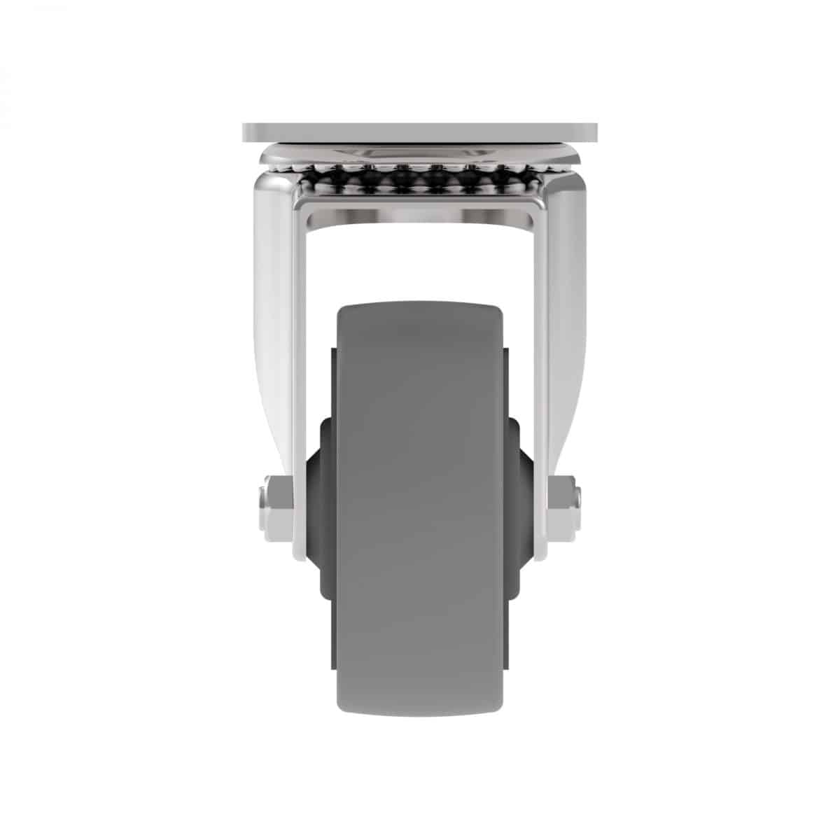 CARJET 2E-B 75mm-3″ Rubber Swivel Castor