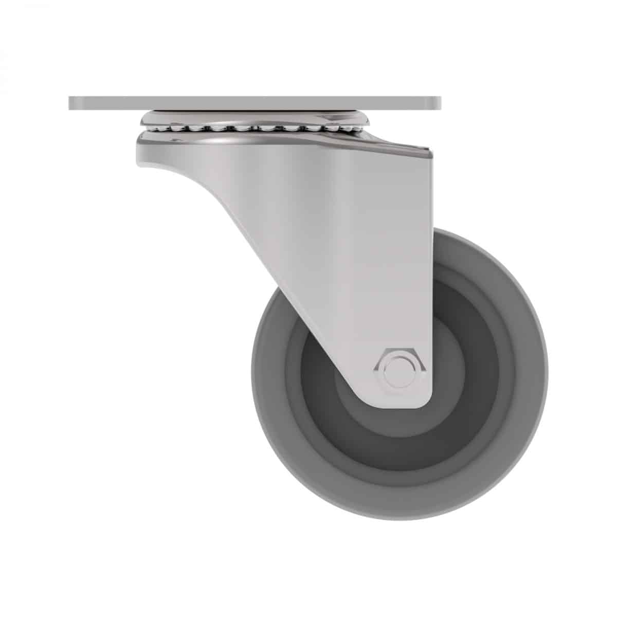 CARJET 2E-B 75mm-3″ Rubber Swivel Castor