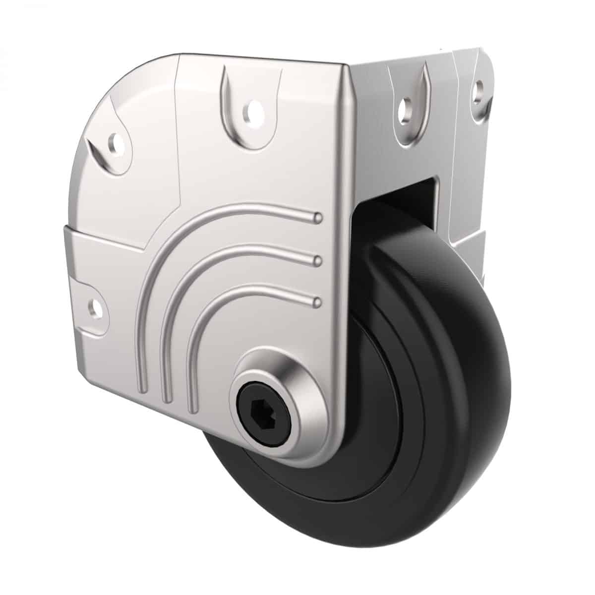 CARJET X5 75mm Die-Cast Corner Recessed Castor