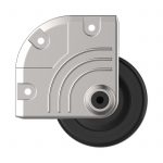 CARJET X5 75mm Die-Cast Corner Recessed Castor