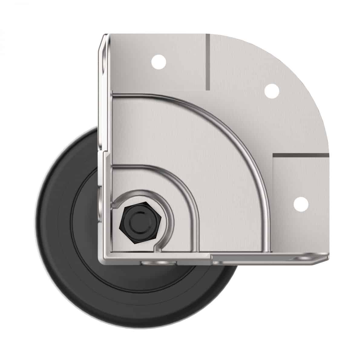 CARJET X5 75mm Die-Cast Corner Recessed Castor