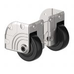 CARJET X5 75mm Die-Cast Corner Recessed Castor