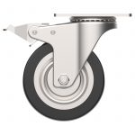 CARJET 4A-B 100X28mm /4" Braked Polyurethane Swivel Castor