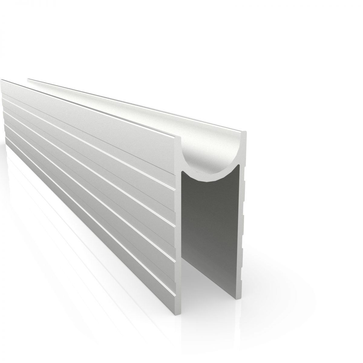 E-E25-G9 Aluminium Groove Edge Extrusion 9MM Gap