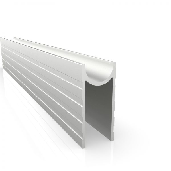E-E25-G9 Aluminium Groove Edge Extrusion 9MM Gap