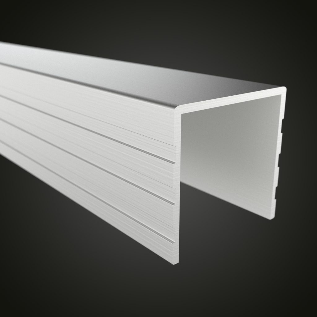 E-U18 Aluminum U-Cap Road Case Extrusion 18MM Gap