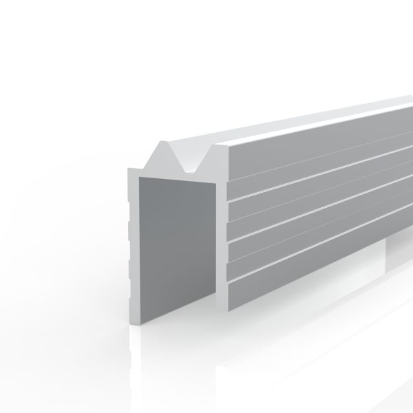 EH12A ALUMINUM HYBRID EDGE EXTRUSION, 12.9MM GAP