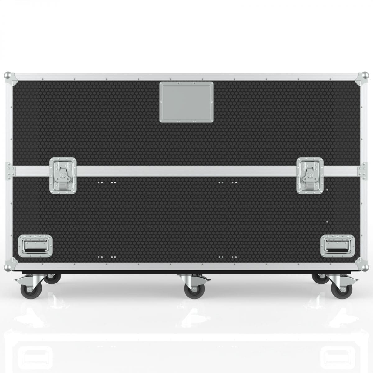Twin TV Road Case with End Compartment