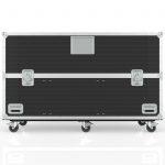 Twin TV Road Case with End Compartment