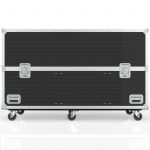 Twin TV Road Case with End Compartment