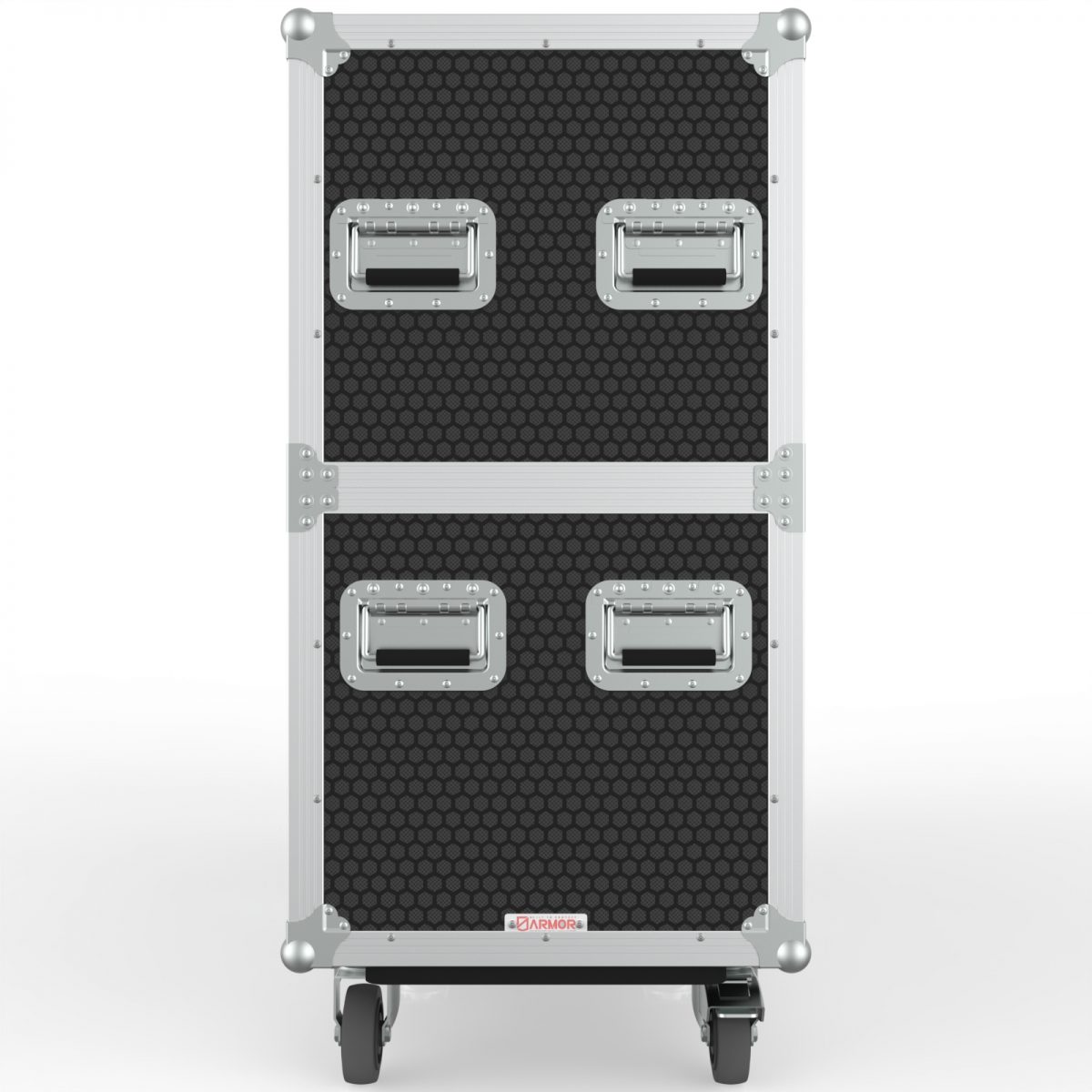 Twin TV Road Case with End Compartment