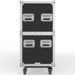 Twin TV Road Case with End Compartment