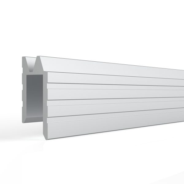 EH7 ALUMINIUM HYBRID EDGE EXTRUSION, 7.2MM GAP