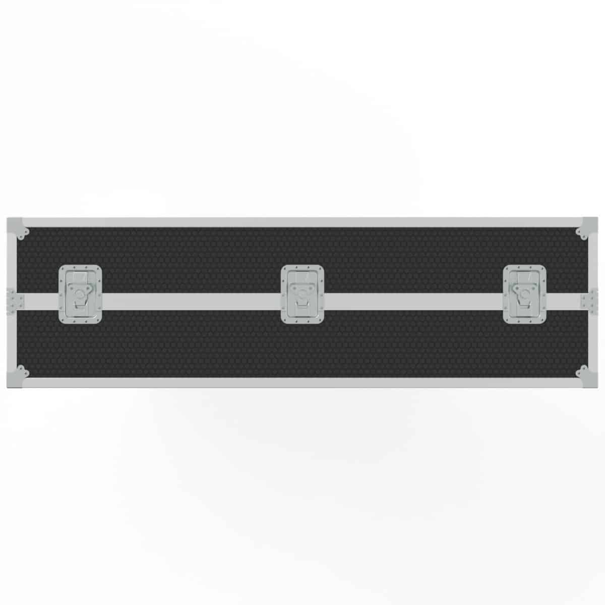 Twin TV Road Case with Clamshell Split Lid