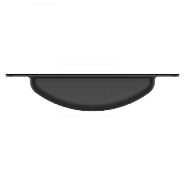 ARMOR YR-6202 Black Castor Dish with Medium Recess for 4'' Castors
