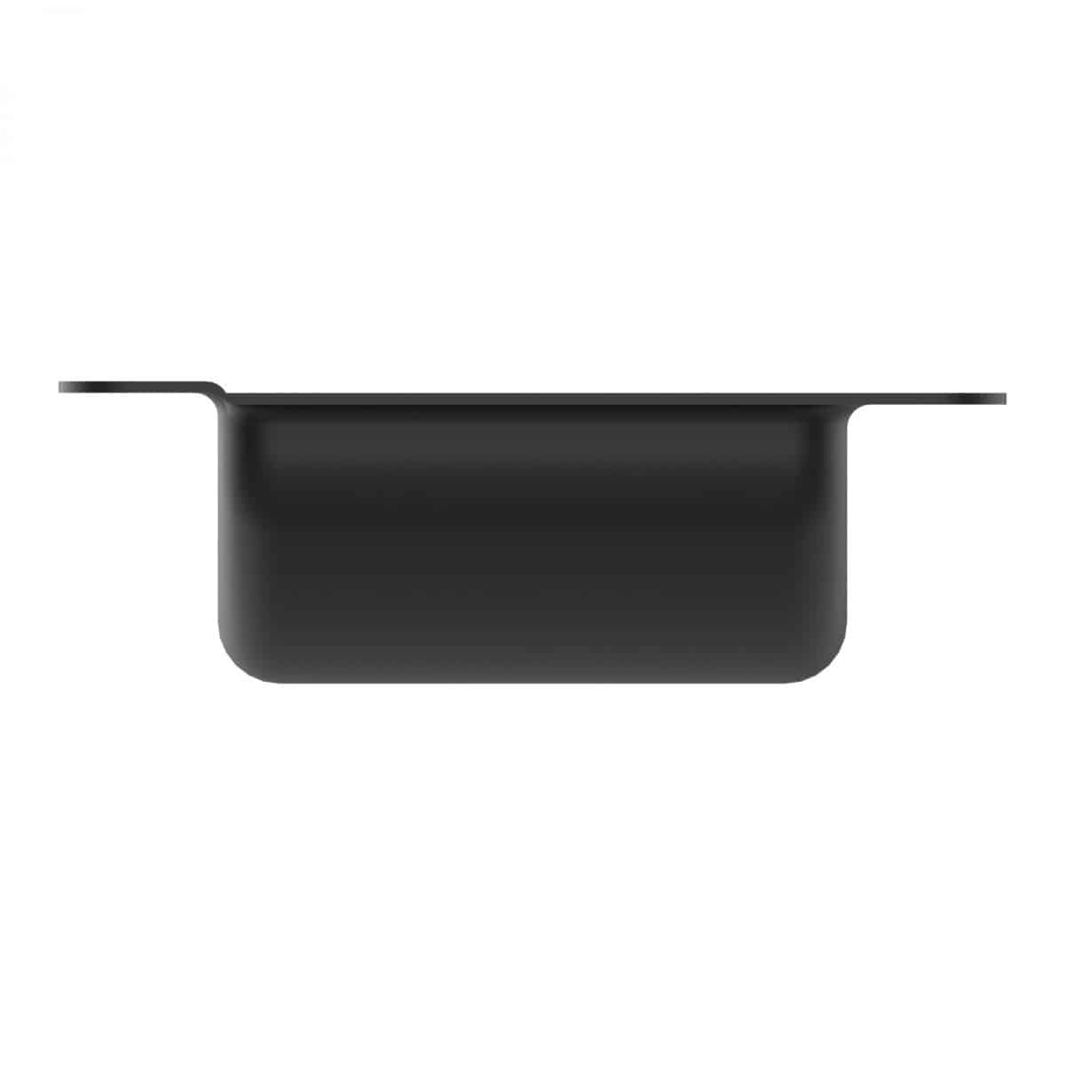 ARMOR YR-6202 Black Castor Dish with Medium Recess for 4'' Castors