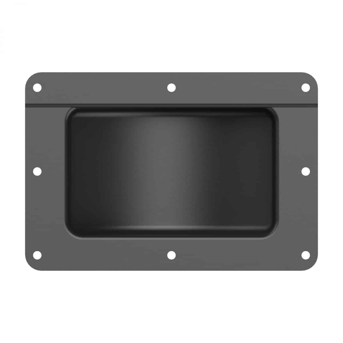 ARMOR YR-6202 Black Castor Dish with Medium Recess for 4'' Castors