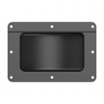 ARMOR YR-6202 Black Castor Dish with Medium Recess for 4'' Castors