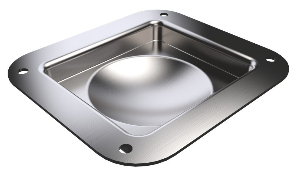 ARMOR YR-6503C Small Road Case Castor Dish with Shallow Recess