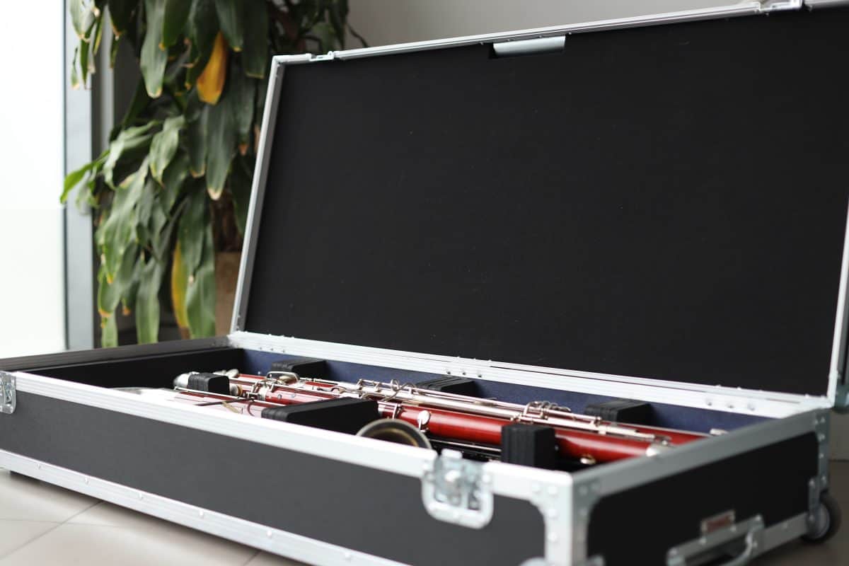 Protective Flight Case for Contrabassoon-open