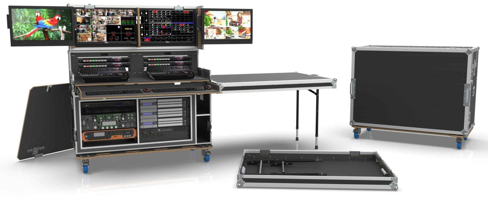 Flypack II Video Production Workstation Road Case