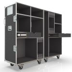 Road Case for Drum Kit-Red Rock