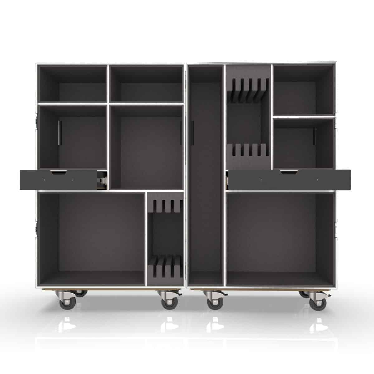 Road Case for Drum Kit-Red Rock