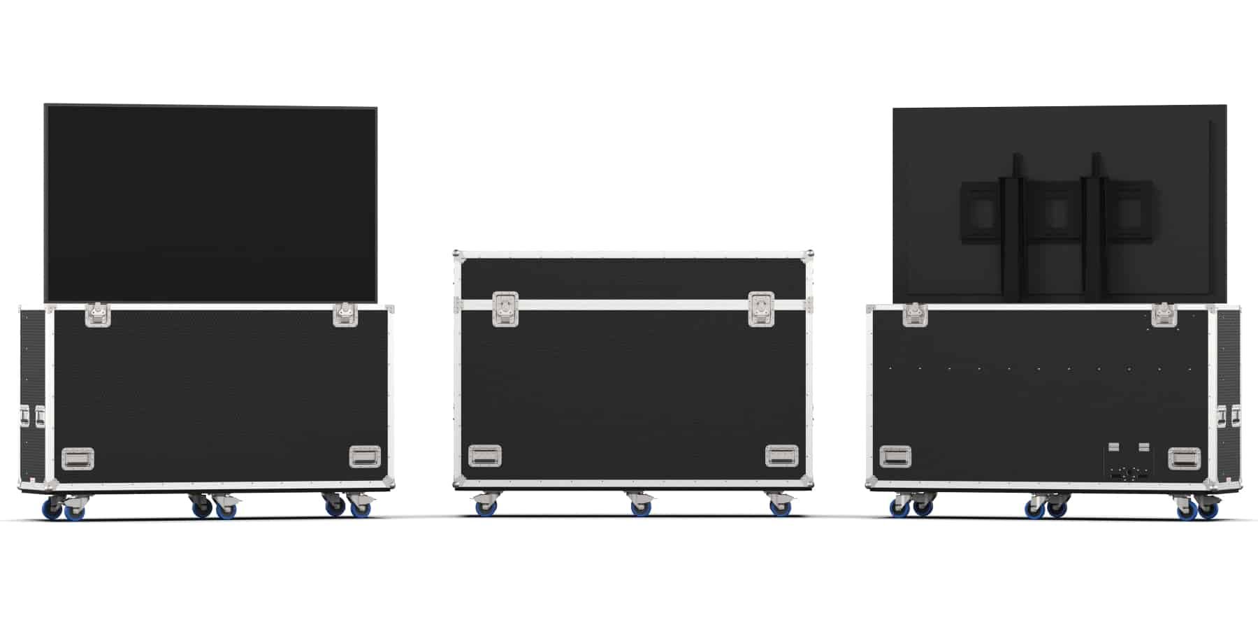 Transport Case with Motorized Lift for Samsung QM75R 75″ Display