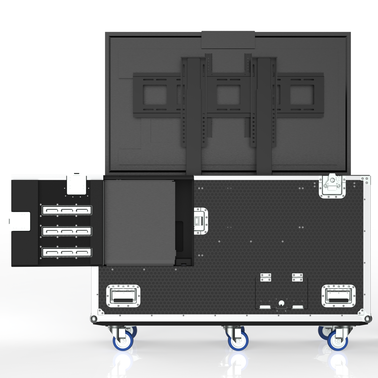 Transport Case With Motorized Lift For Samsung 55'' Qmr-T Uhd Display